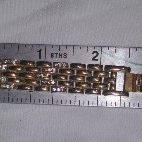 EJ LADIES OVAL FACE WRISTWATCH w/DIAMOND CHIPS CA 00587 - Picture 9 of 12